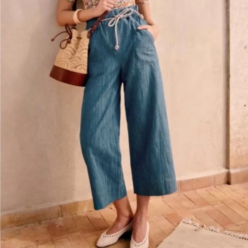 Sezane Denim Jacques Trousers Size EU38 US6